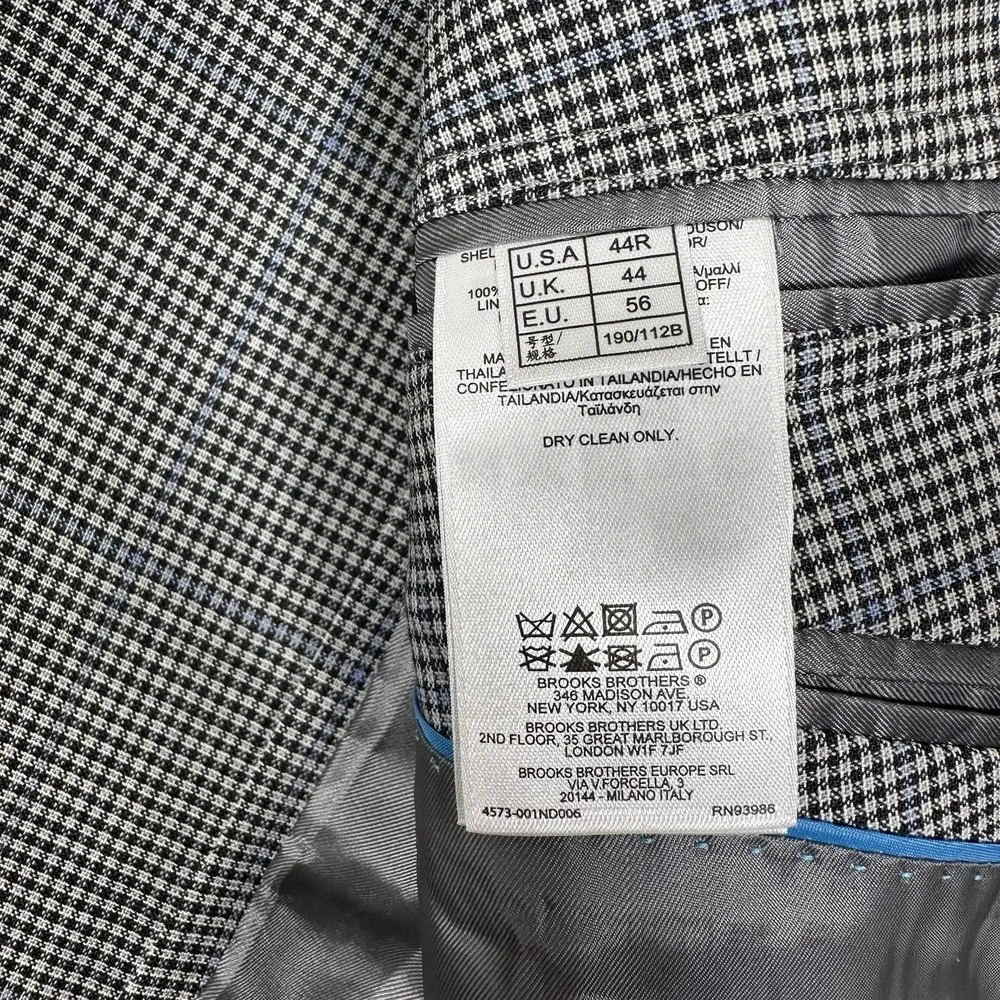 Brooks Brothers Blazer Mens 44 Windowpane Regent Reda Wool Brookscool Travel